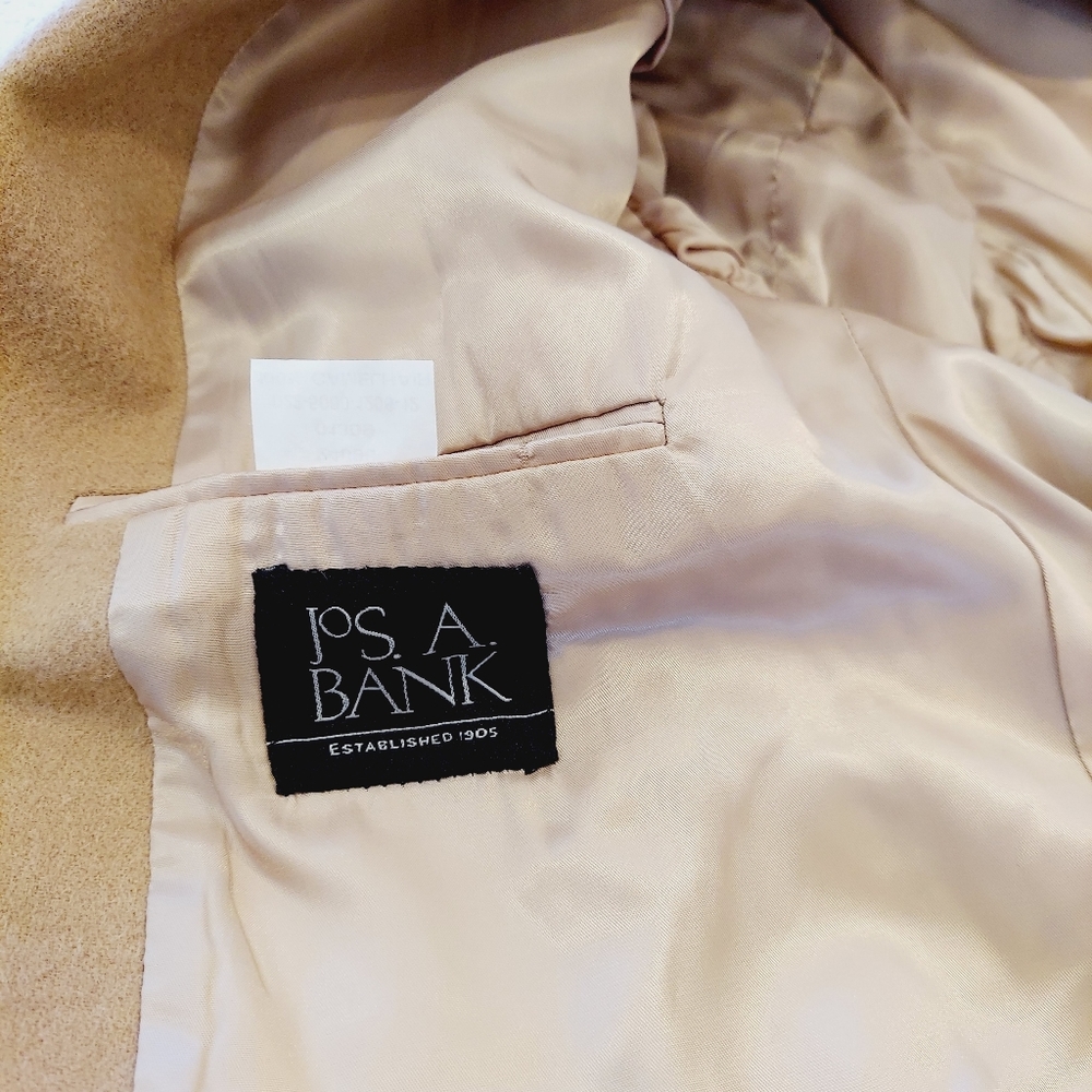 Jos A. Banks Men’s Beige Tan 100% Camel Hair Sports Jacket Blazer Size 50 L - Picture 13 of 16